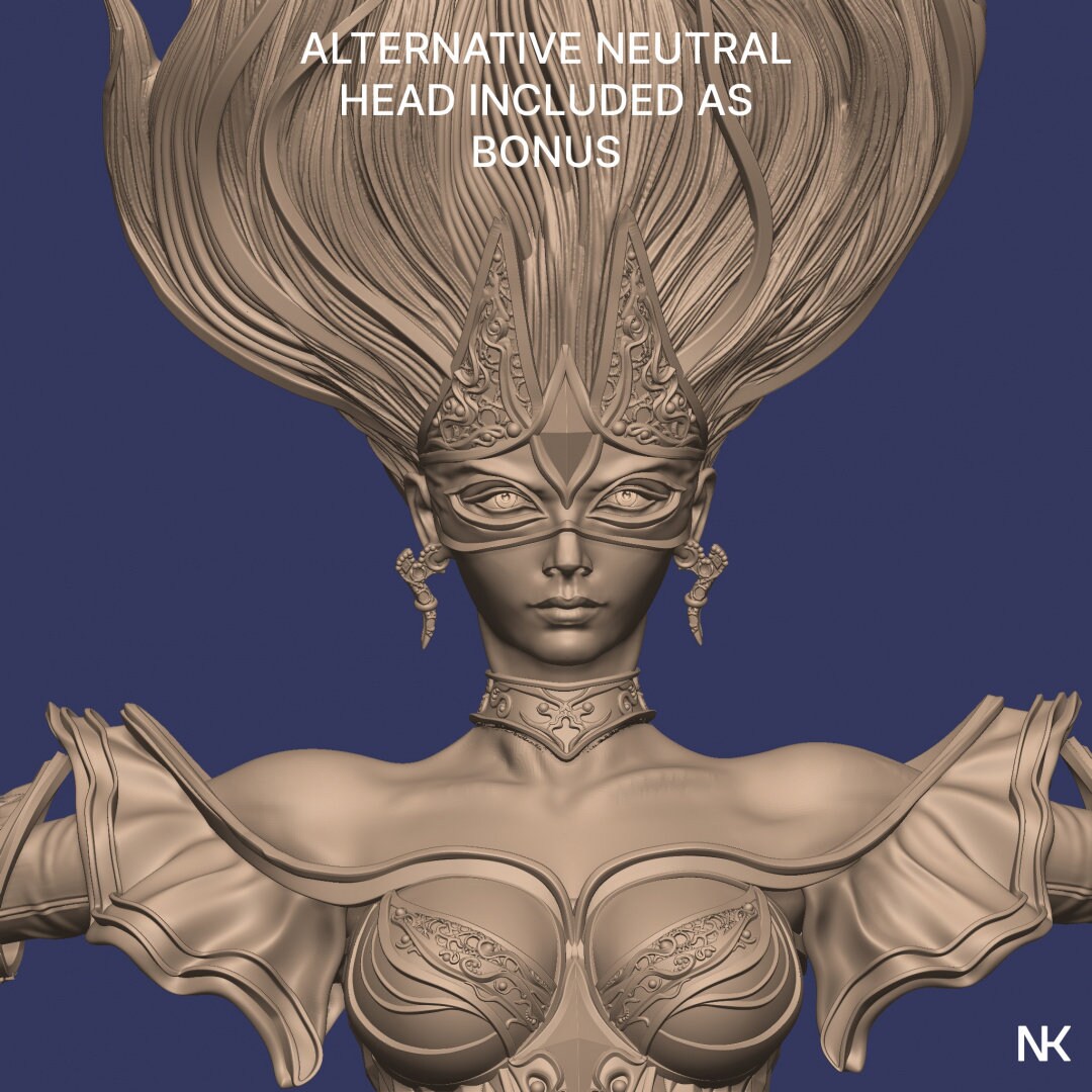 Lyndra the Archmage | Garage Resin Kit Statue | D&D TTRPG Fantasy Miniature | Nerikson