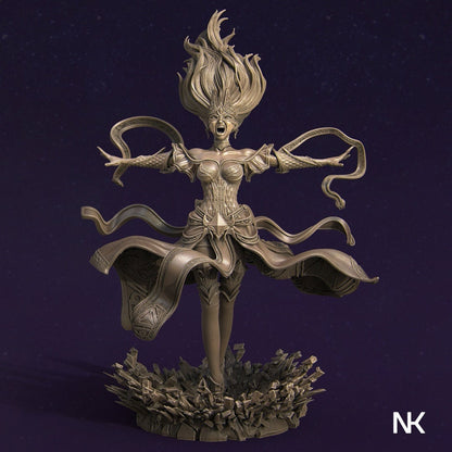 Lyndra the Archmage | Garage Resin Kit Statue | D&D TTRPG Fantasy Miniature | Nerikson