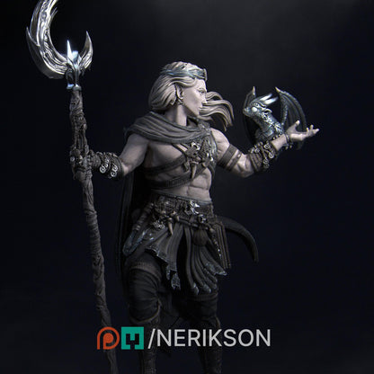 Orion, Druid of the Moon | Tabletop Gaming Mini or Display Figure | D&D TTRPG Fantasy Miniature | Nerikson