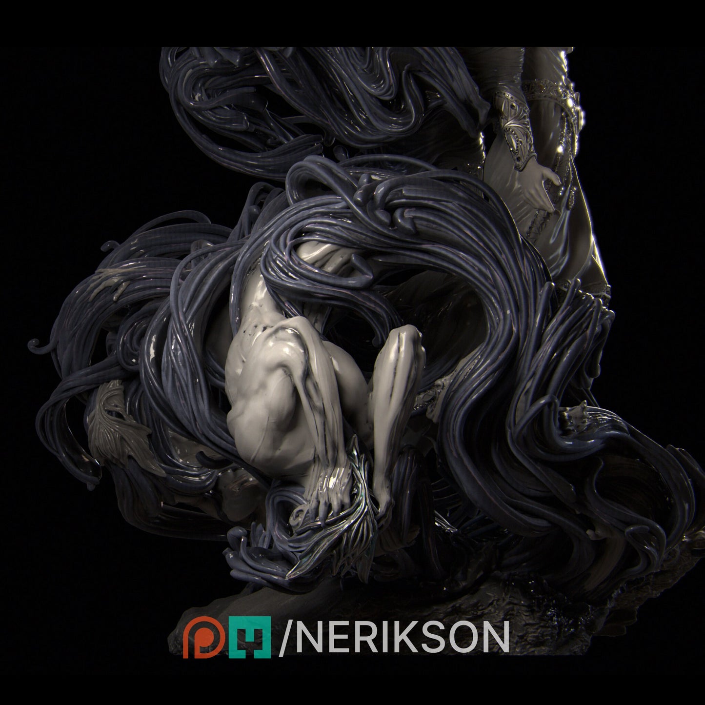 Shereen's Torment | Garage Resin Kit Statue | D&D TTRPG Fantasy Miniature | Nerikson