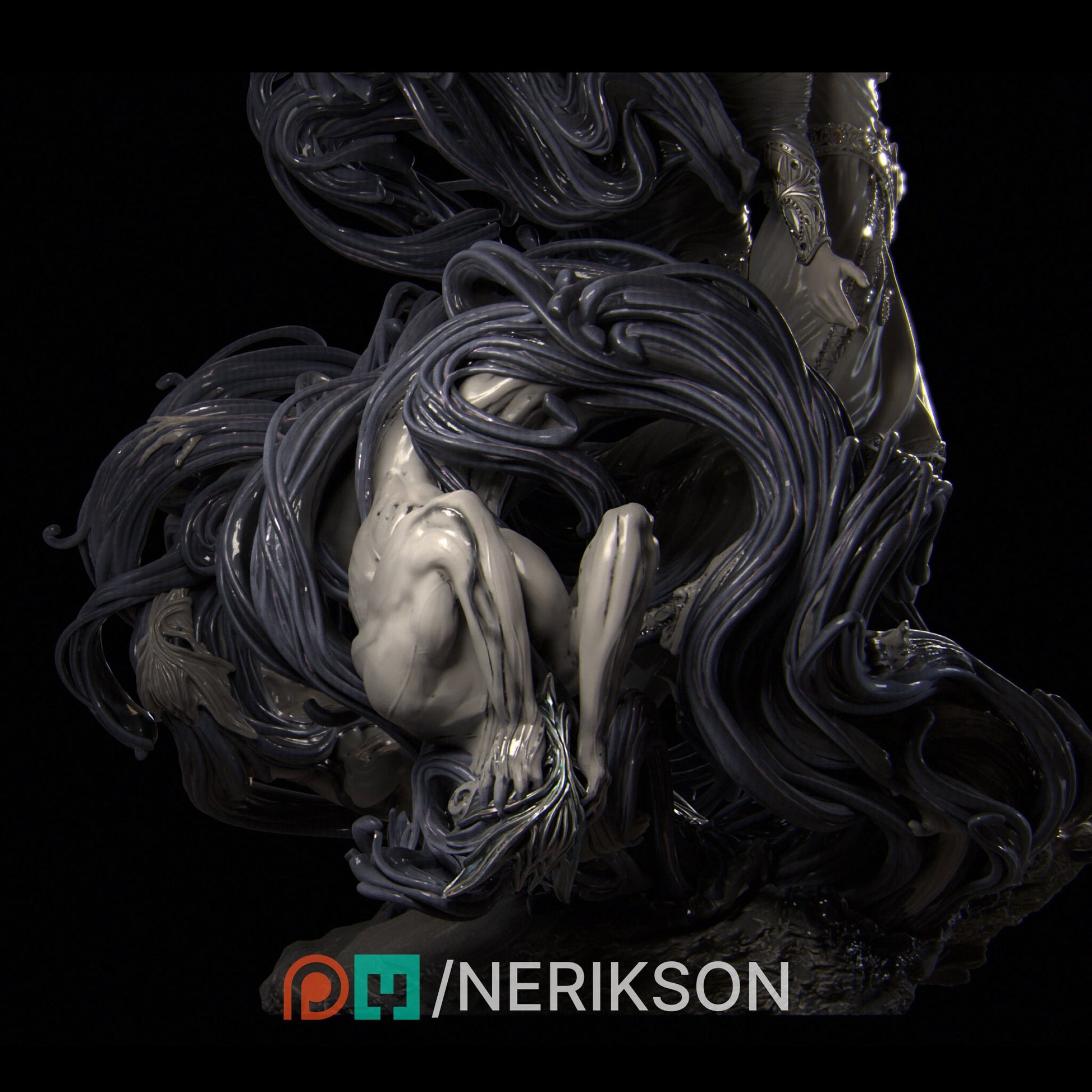 Shereen's Torment | Garage Resin Kit Statue | D&D TTRPG Fantasy Miniature | Nerikson