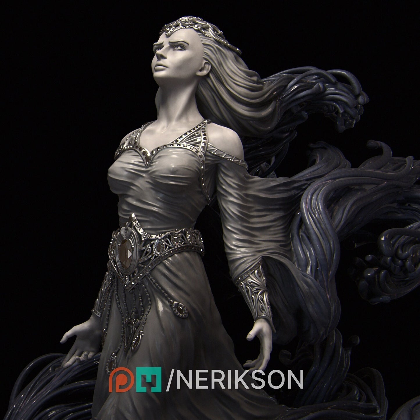 Shereen's Torment | Garage Resin Kit Statue | D&D TTRPG Fantasy Miniature | Nerikson
