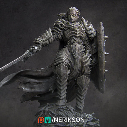 Vaeter the Branded Knight | Garage Resin Kit Statue | D&D TTRPG Fantasy Miniature | Nerikson