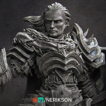 Vaeter the Branded Knight | Garage Resin Kit Statue | D&D TTRPG Fantasy Miniature | Nerikson