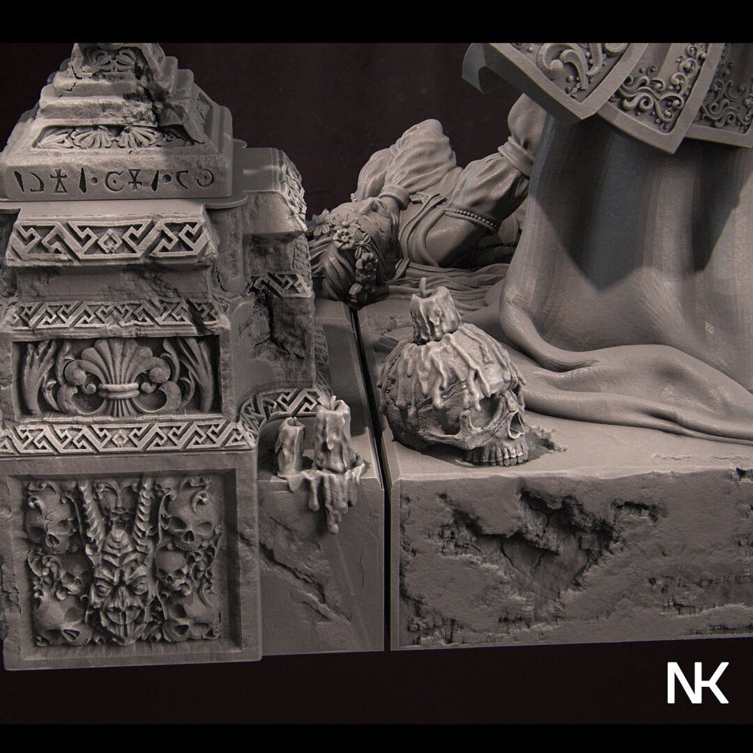 Youth Eternal | Garage Resin Kit Statue, Bust | Gothic Fantasy | Nerikson