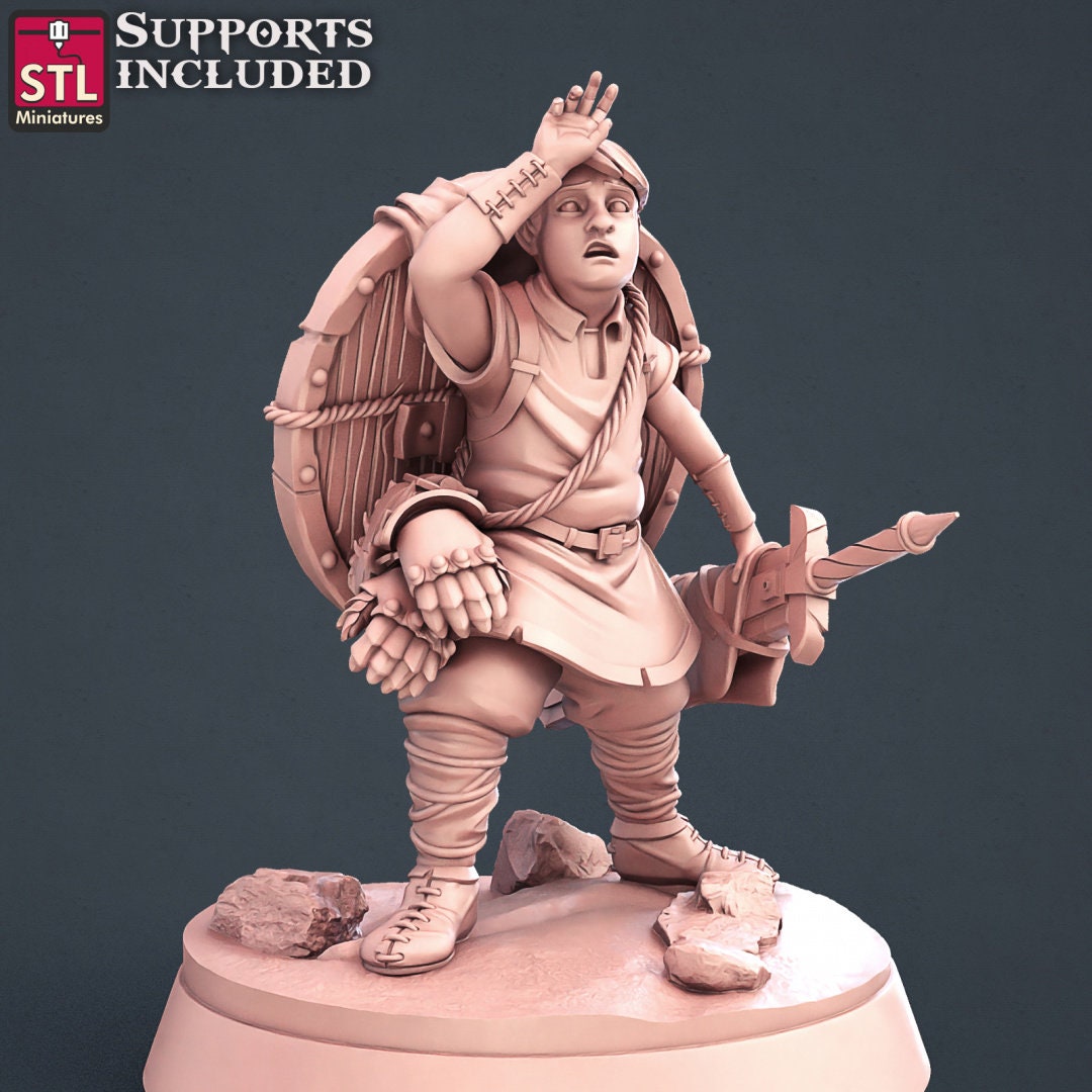 Apprentice NPC Set | Tabletop Scale | D&D TTRPG Miniature | STL Miniatures