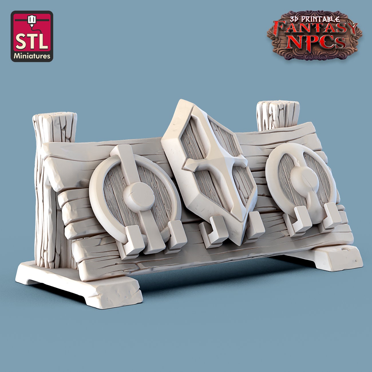 Armor Merchant Seller NPC Set | Tabletop Scale | D&D TTRPG Miniature | STL Miniatures