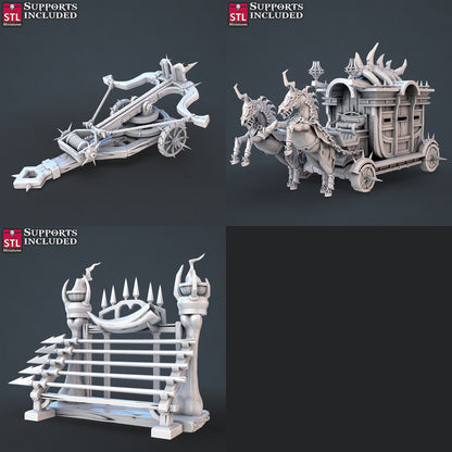 Dragon Hunter NPC Set | Tabletop Scale | D&D TTRPG Miniature | STL Miniatures