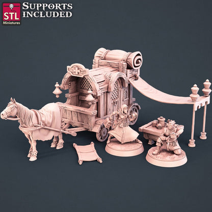 Battlefield Medic NPC Set | Tabletop Scale | D&D TTRPG Miniature | STL Miniatures