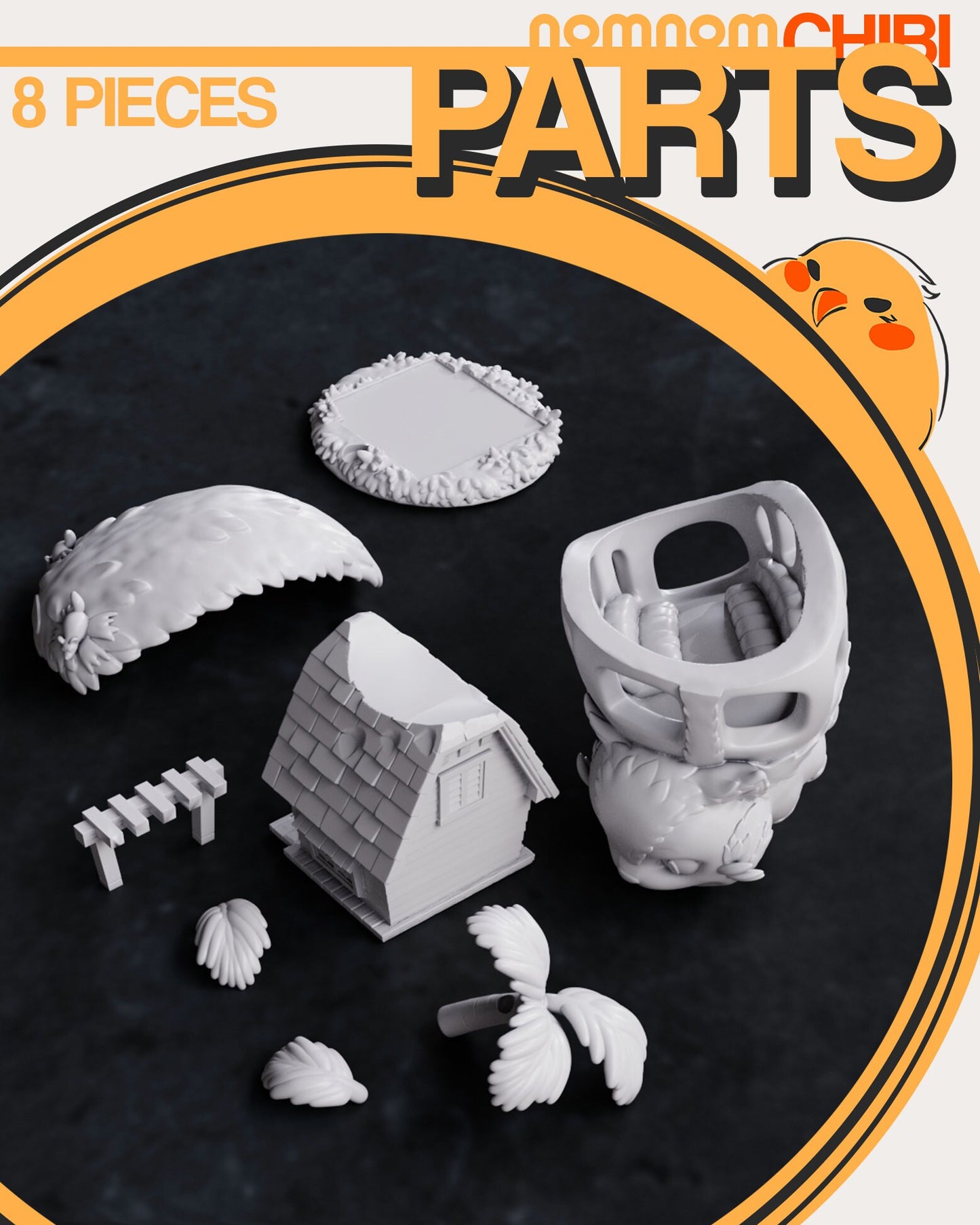 Chibi Furry Ferry | Resin Garage Kit Figure Anime Fan Art | Nomnom Figures