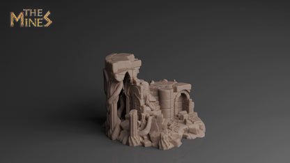 Ancient Fort | D&D TTRPG Playable 3D Printed Building | The Mines