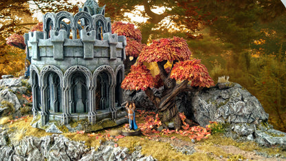 Elven Fort | D&D TTRPG Playable 3D Printed Building | The Mines