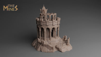 Elven Fort | D&D TTRPG Playable 3D Printed Building | The Mines