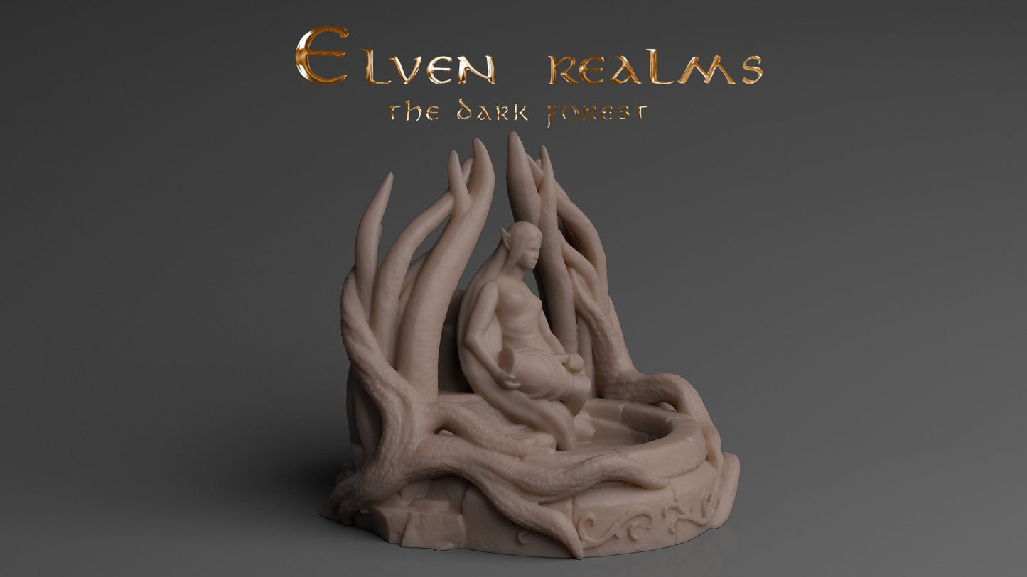 Elven Fountains | D&D TTRPG Playable 3D Printed Building | The Mines