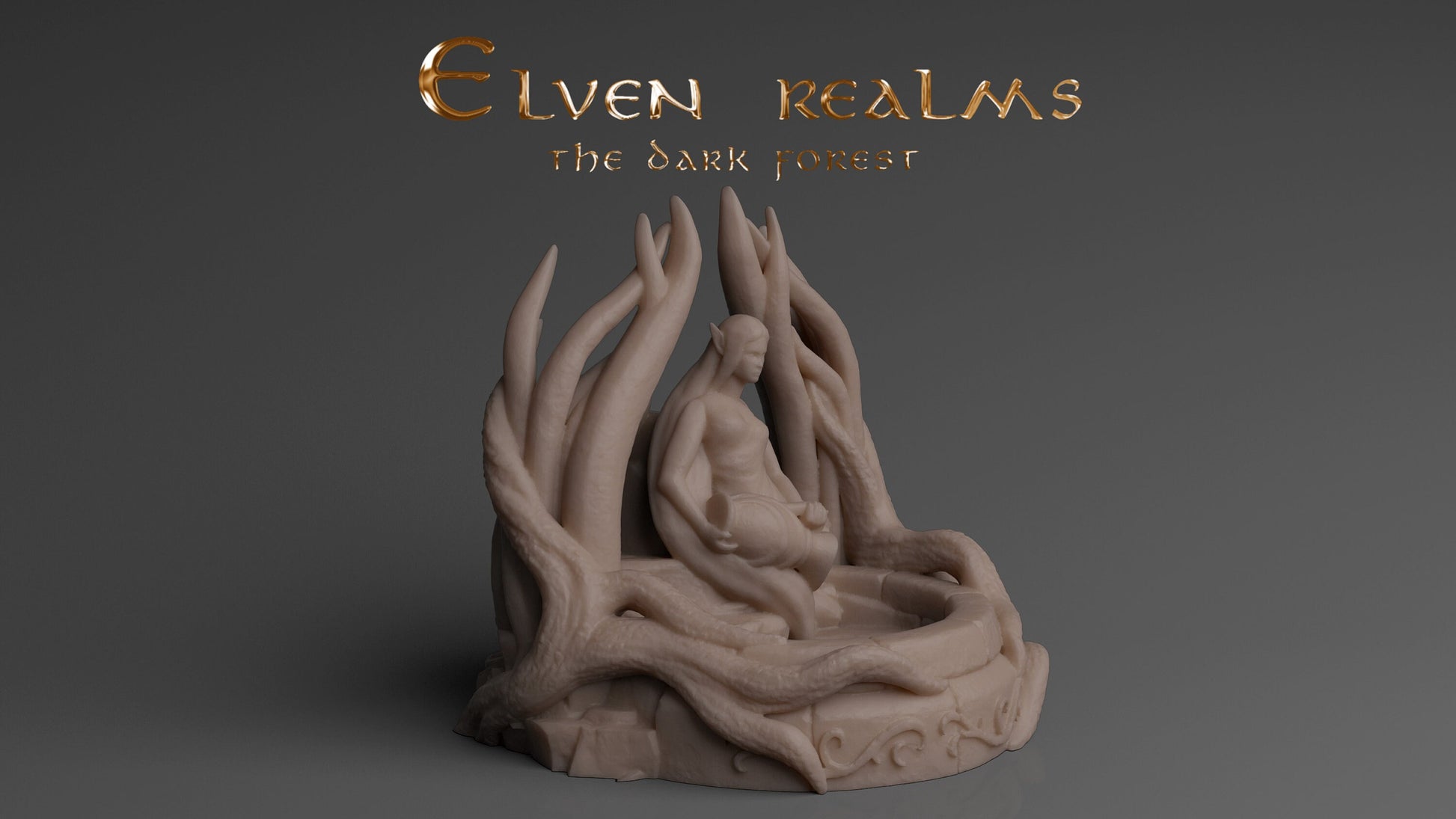 Elven Fountains | D&D TTRPG Playable 3D Printed Building | The Mines
