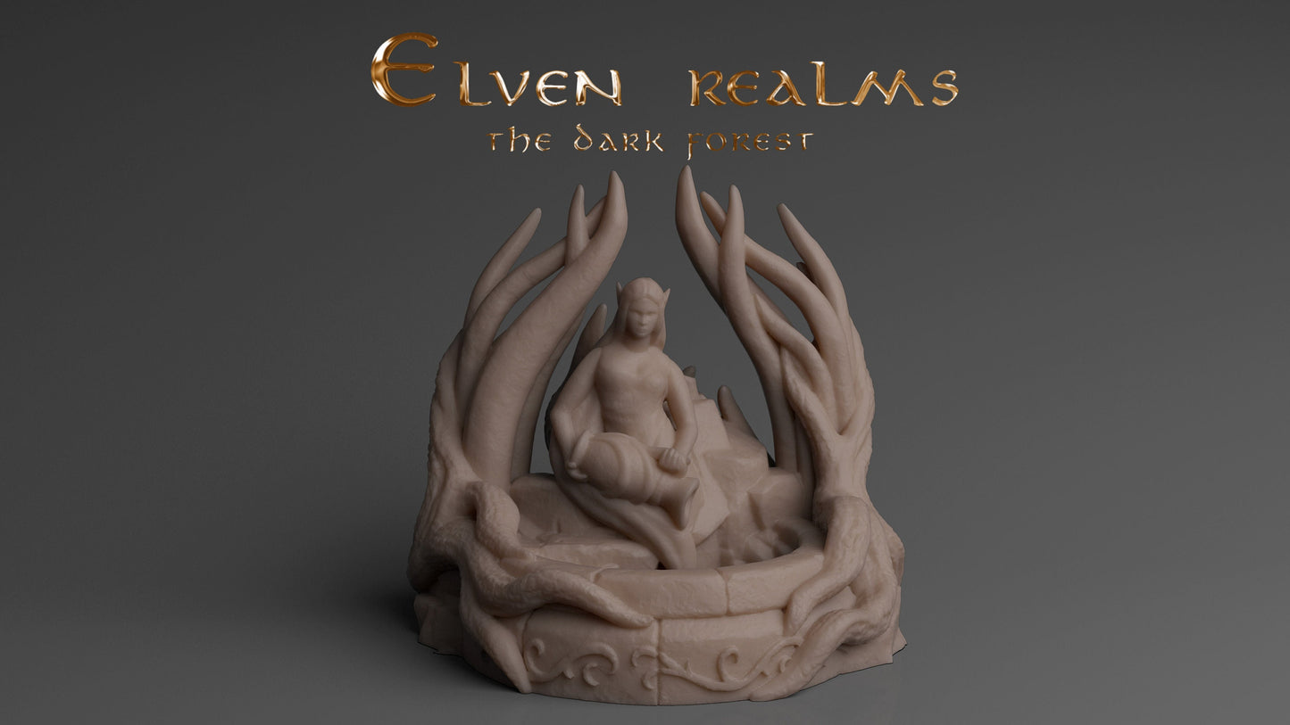 Elven Fountains | D&D TTRPG Playable 3D Printed Building | The Mines