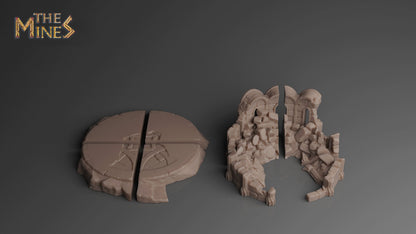 Elven Library Destroyed | D&D TTRPG Playable 3D Printed Building | The Mines