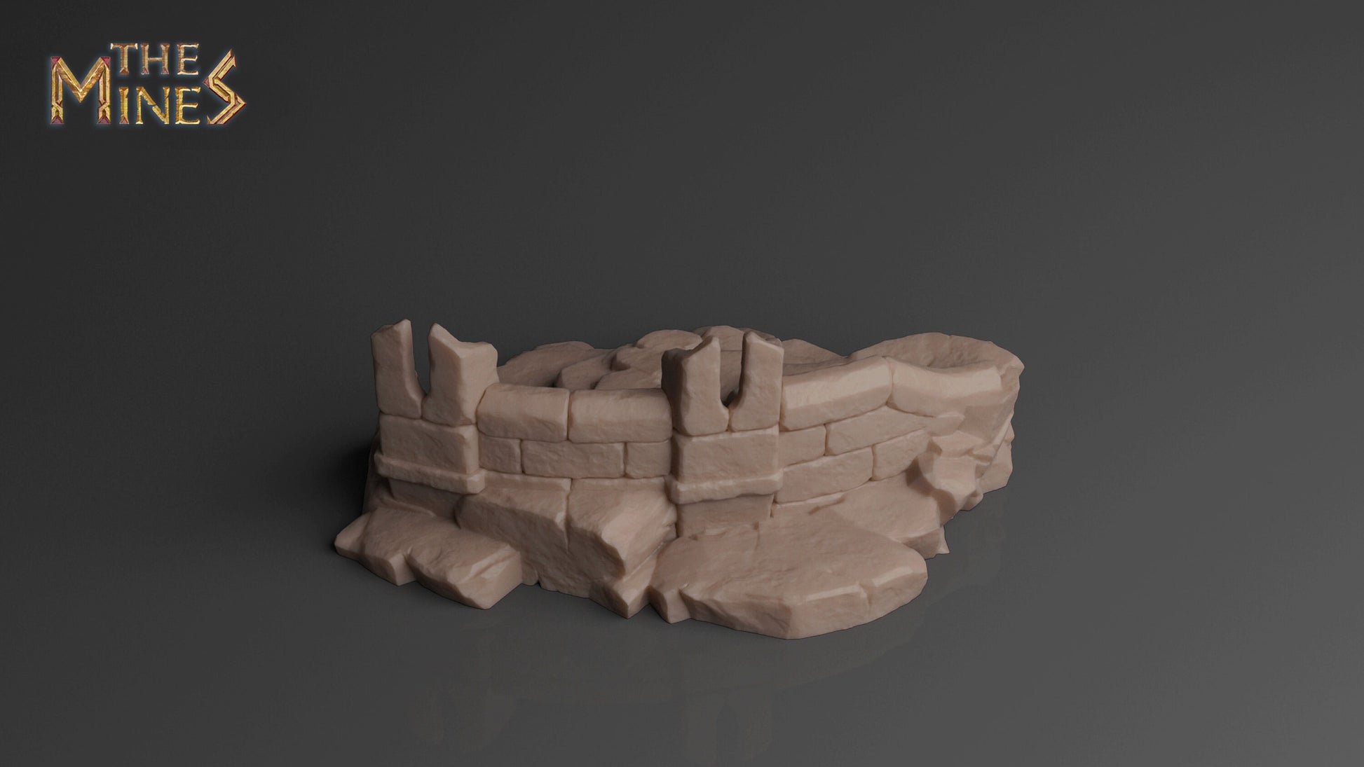 Elven Ruins 1 | D&D TTRPG Playable 3D Printed Building | The Mines
