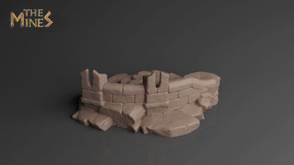Elven Ruins 1 | D&D TTRPG Playable 3D Printed Building | The Mines