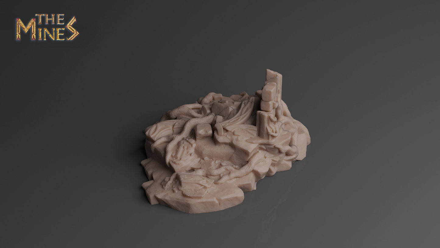 Elven Ruins 3 | D&D TTRPG Playable 3D Printed Building | The Mines