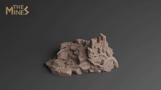 Elven Ruins 3 | D&D TTRPG Playable 3D Printed Building | The Mines