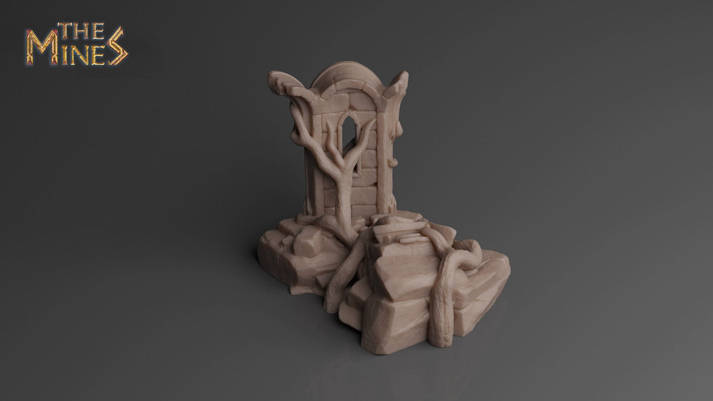 Elven Ruins 4 | D&D TTRPG Playable 3D Printed Building | The Mines