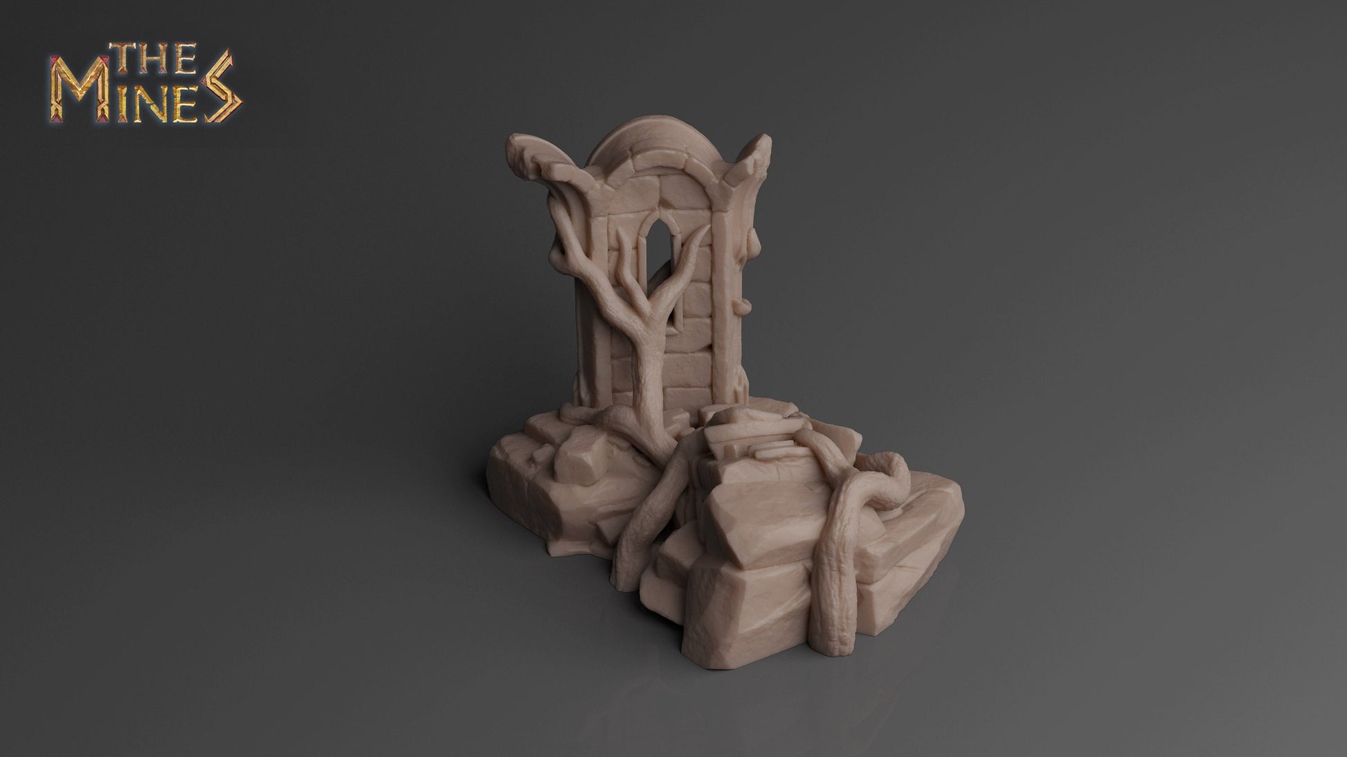 Elven Ruins 4 | D&D TTRPG Playable 3D Printed Building | The Mines