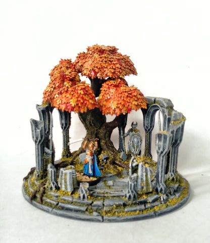 Elven Temple of the Moon | D&D TTRPG Playable 3D Printed Building | The Mines