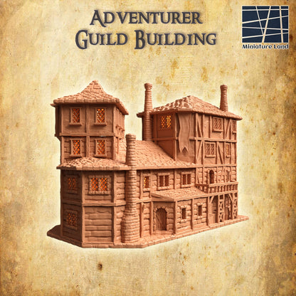 Adventurer Guild Building | D&D TTRPG Playable 3D Printed Building | MiniatureLand
