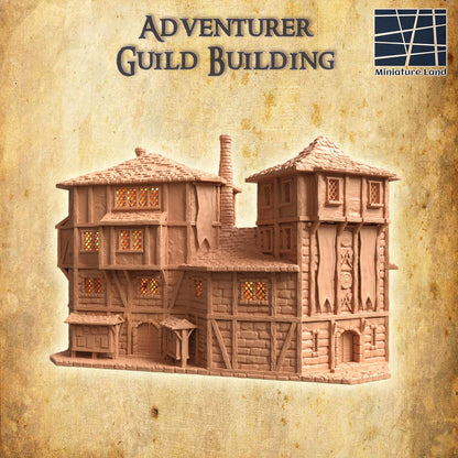 Adventurer Guild Building | D&D TTRPG Playable 3D Printed Building | MiniatureLand