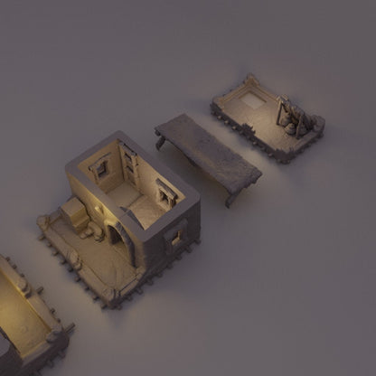 Desert Merchant House | D&D TTRPG Playable 3D Printed Building Terrain Scenery | MiniatureLand