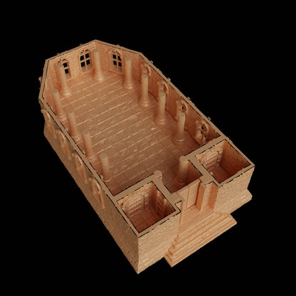 Caribbean Church | D&D TTRPG Playable 3D Printed Building Terrain Scenery | MiniatureLand