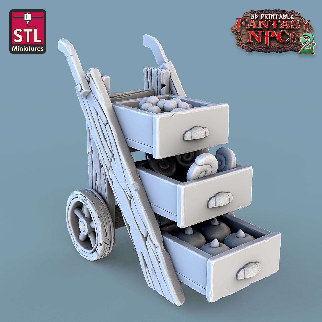 Candy Seller NPC Set | Tabletop Scale | D&D TTRPG Miniature | STL Miniatures