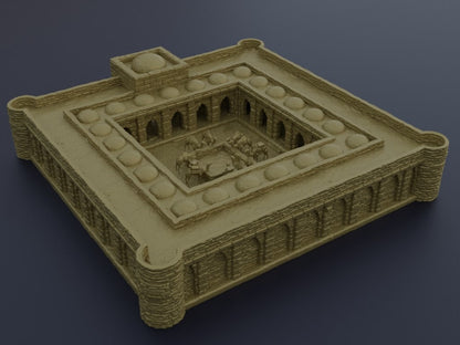 Desert Caravanserai | D&D TTRPG Playable 3D Printed Building Terrain Scenery | MiniatureLand