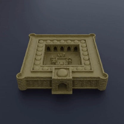 Desert Caravanserai | D&D TTRPG Playable 3D Printed Building Terrain Scenery | MiniatureLand