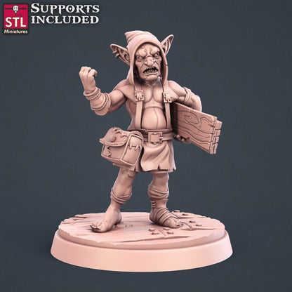 Carpenter NPC Set | Tabletop Scale | D&D TTRPG Miniature | STL Miniatures