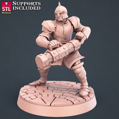 City Guard NPC Set | Tabletop Scale | D&D TTRPG Miniature | STL Miniatures