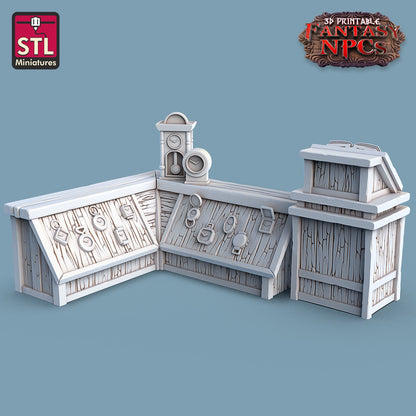 ClockWorkers NPC Set | Tabletop Scale | D&D TTRPG Miniature | STL Miniatures