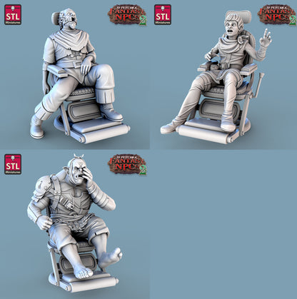 Dentist NPC Set | Tabletop Scale | D&D TTRPG Miniature | STL Miniatures