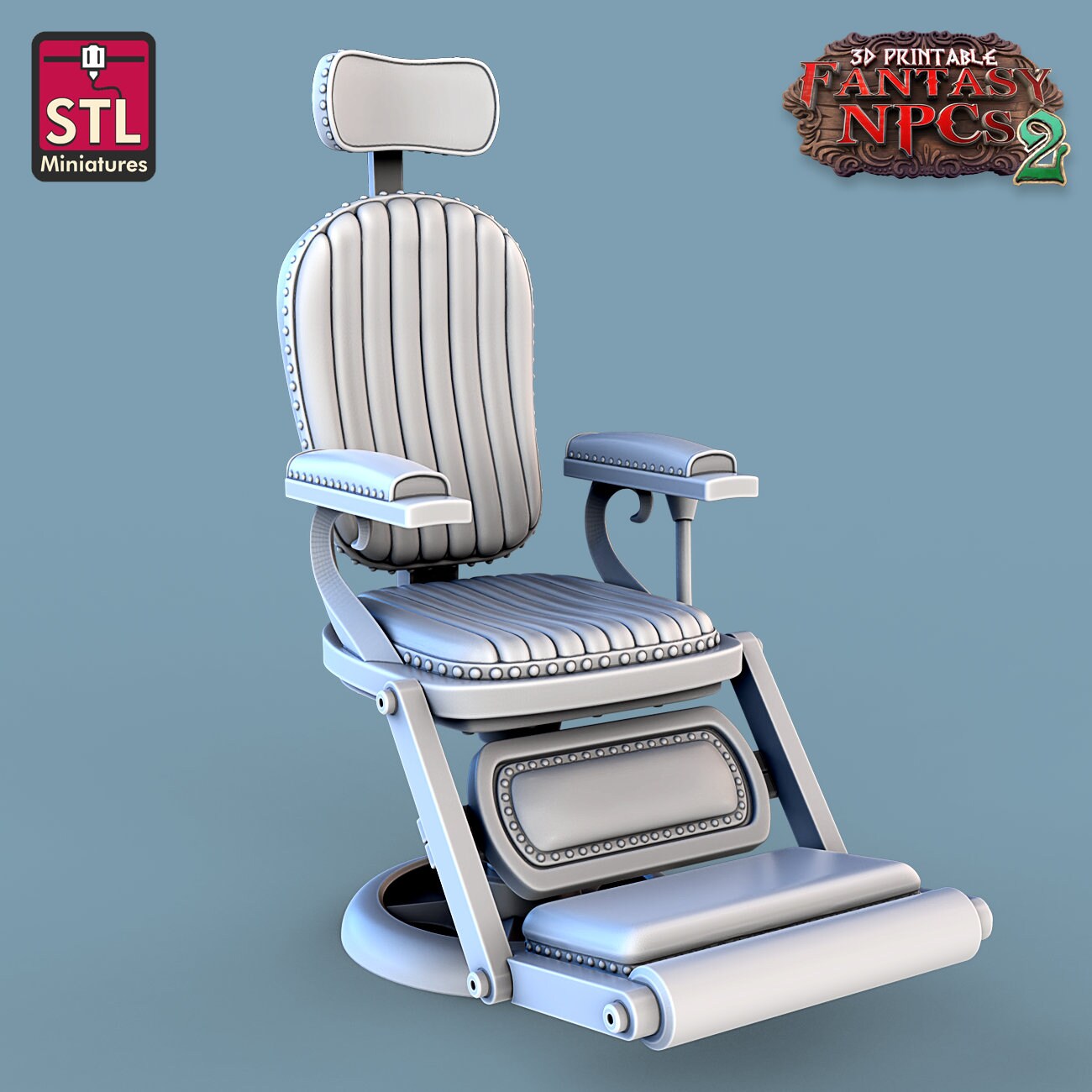 Dentist NPC Set | Tabletop Scale | D&D TTRPG Miniature | STL Miniatures