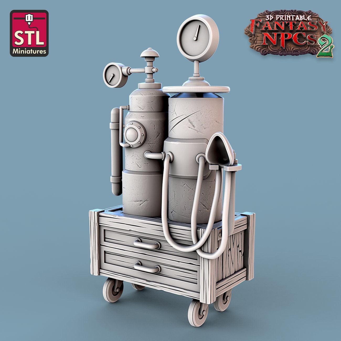 Dentist NPC Set | Tabletop Scale | D&D TTRPG Miniature | STL Miniatures