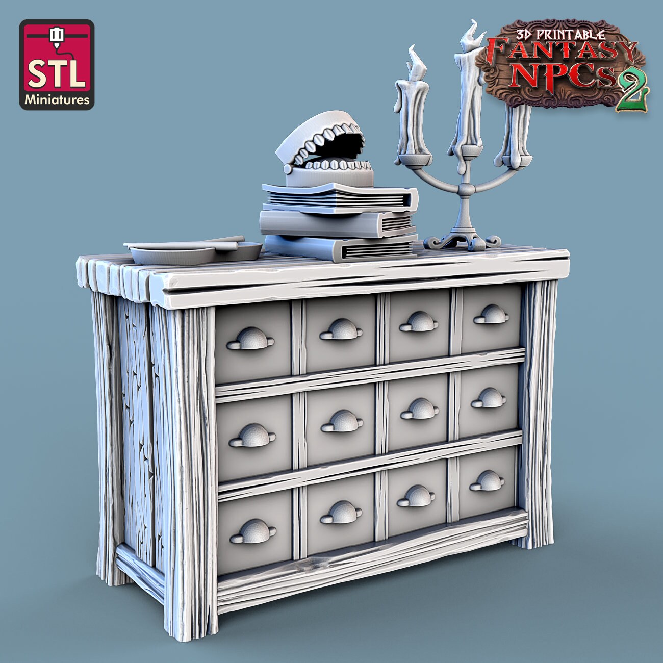 Dentist NPC Set | Tabletop Scale | D&D TTRPG Miniature | STL Miniatures