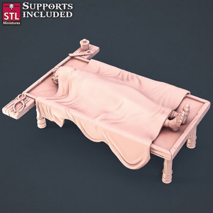 Embalmer NPC Set | Tabletop Scale | D&D TTRPG Miniature | STL Miniatures