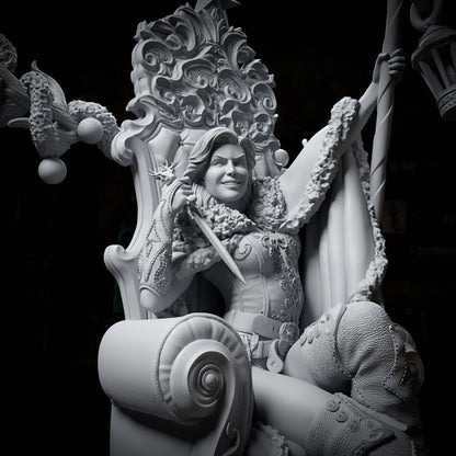 Lady of the Winter Gale | Tabletop or Display Scale | TTRPG D&D Miniature | Cripta Studios