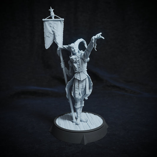 Mr. Kite, Court Jester Clown | Tabletop or Display Scale | TTRPG D&D Miniature | Cripta Studios