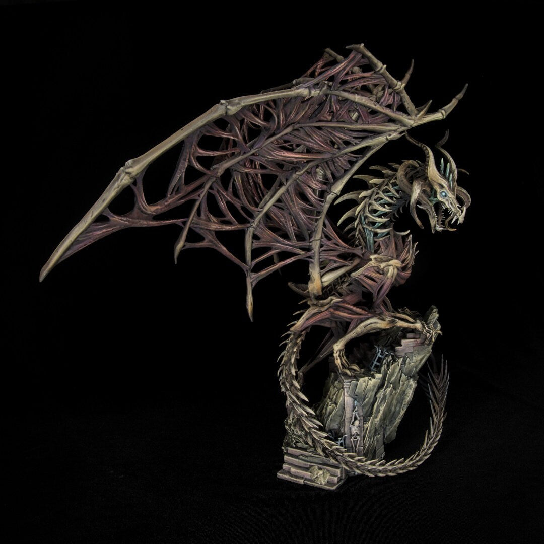 Dracolich, Undead Zombie Dragon, Adorable Nightmares | D&D Tabletop Gaming | Mini Monster Mayhem