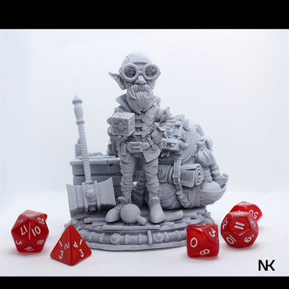 Alvynn the Alchemist Pose 1 | Garage Resin Kit Statue | D&D TTRPG Fantasy Miniature | Nerikson