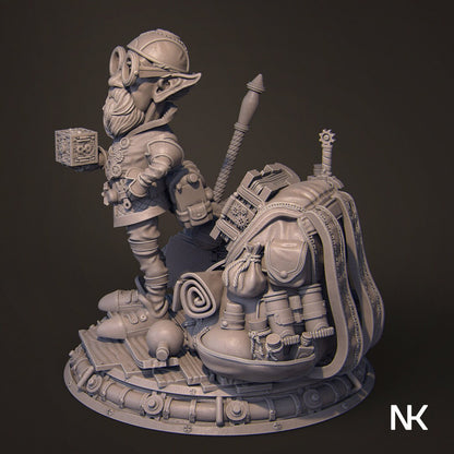 Alvynn the Alchemist Pose 1 | Garage Resin Kit Statue | D&D TTRPG Fantasy Miniature | Nerikson