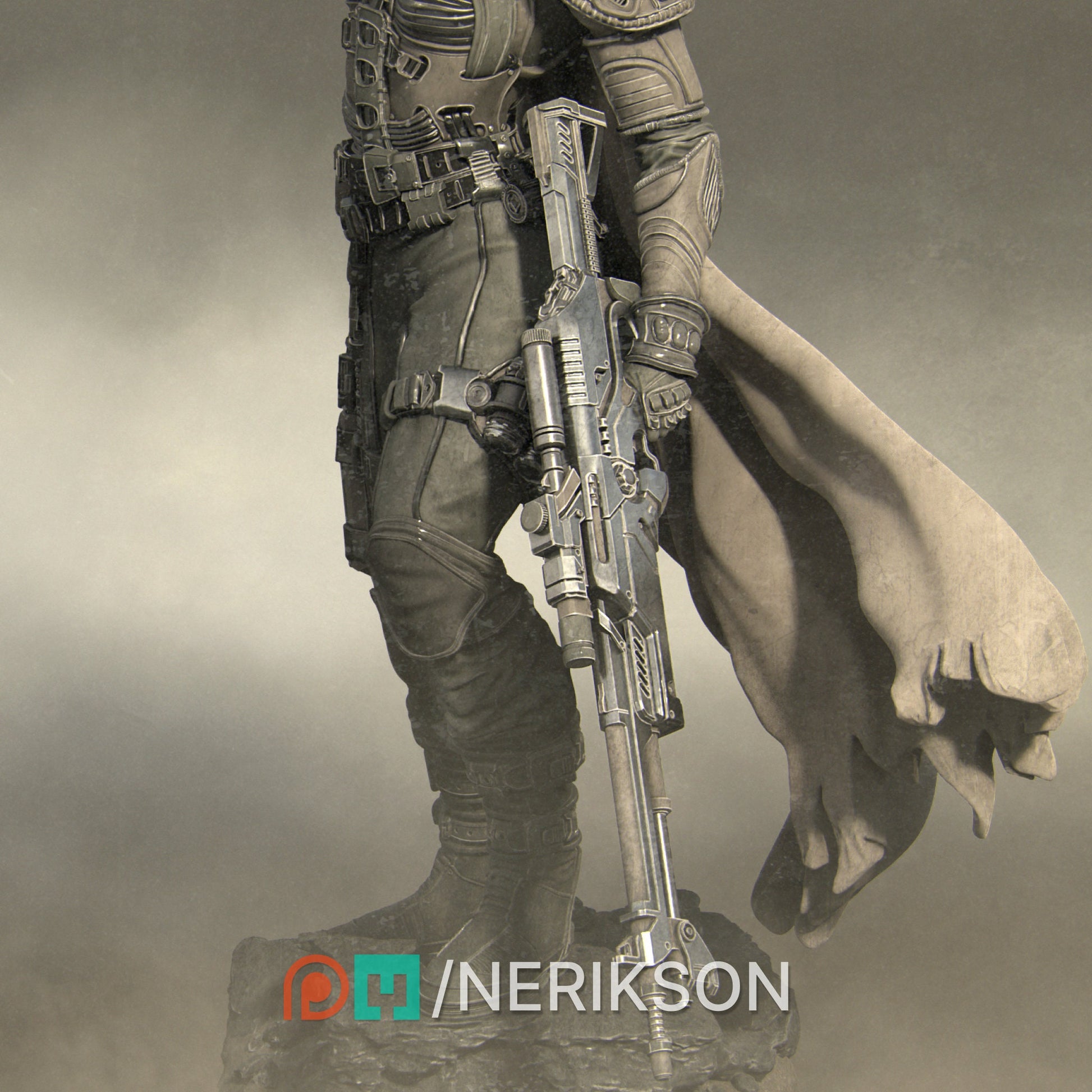 Alyara the Traveler, Spacer | Garage Resin Kit Statue | Scifi Miniature | Nerikson