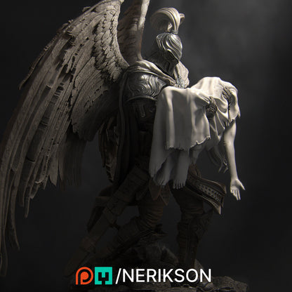 Ishim the Fallen Celestial | Garage Resin Kit Statue | D&D TTRPG Fantasy Miniature | Nerikson